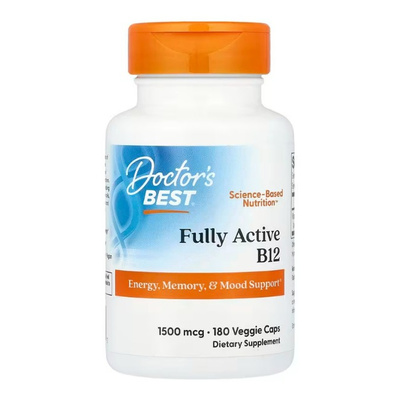 Doctor's Best Fully Active B12, 1500mcg Kapsułki 180 kapsułek