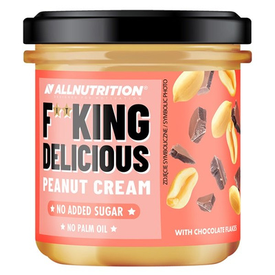 Allnutrition Fitking Delicious Peanut Cream z Płatkami Czekolady 350g