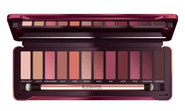 Eveline Eyeshadow Palette Ruby Glamour Zestaw Cieni do Powiek 12g