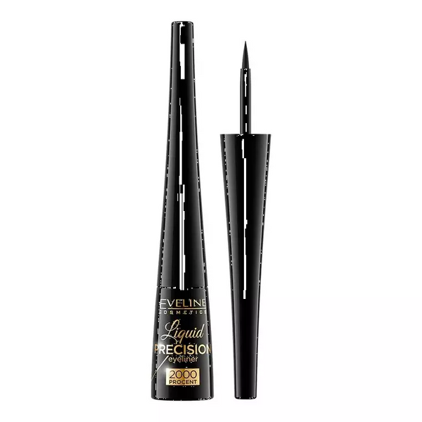 Eveline Liquid Precision Eyeliner 2000 Matt Black Matowy Eyeliner w Płynie Czarny 1 Sztuka