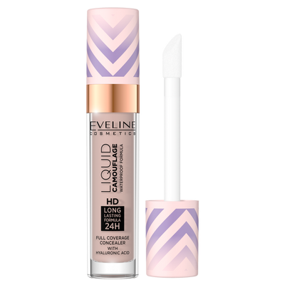 Eveline Liquid Camouflage Wodoodporny Korektor Kamuflujący z Kwasem Hialuronowym Nr. 04 Light Almond 7.5ml