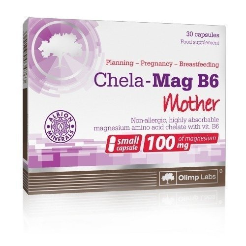 Olimp Chela Mag B6 Mama Magnez z B6 dla Kobiet w Ciąży i Karmiących 30 Kapsułek