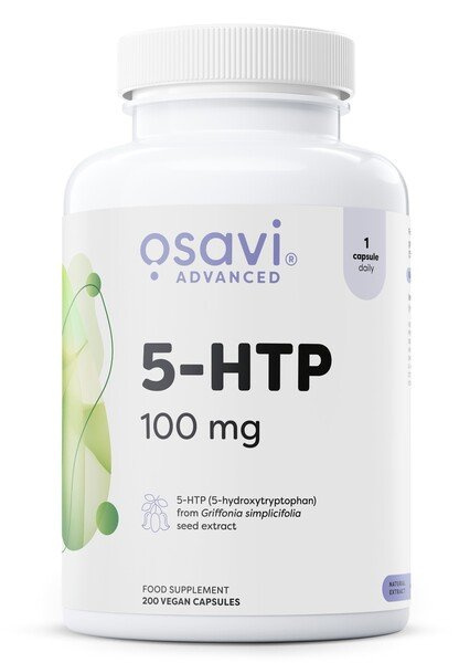 Osavi 5-HTP 100mg Naturalne Wsparcie Nastroju Snu i Równowagi Emocjonalnej 200 Kapsułek
