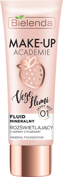 Bielenda Make Up Academie Vege Flumi Fluid Mineralny Rozświetlający 01 Słoneczny Beż 30g