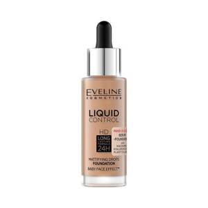 Eveline Liquid Control HD Podkład z Niacynamidem w Dropperze Nr 060 Sunny Beige 32ml