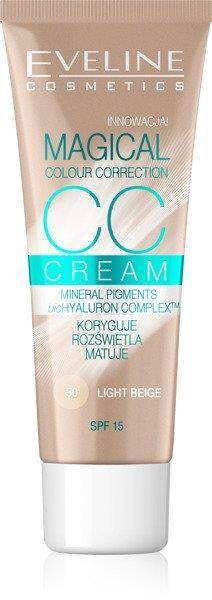 Eveline Magical Colour Correction Krem CC z SPF15 do Twarzy 50 Light Beige 30ml