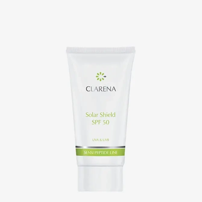 Clarena Sensi Peptide Solar Shield Krem Przeciwsłoneczny SPF50 30ml
