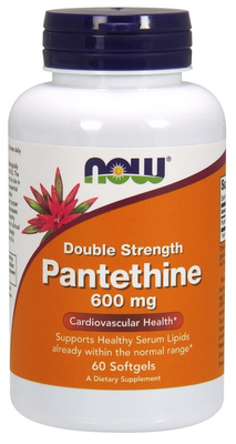 Now Foods Pantethine 600mg Double Strength 60 Kapsułek