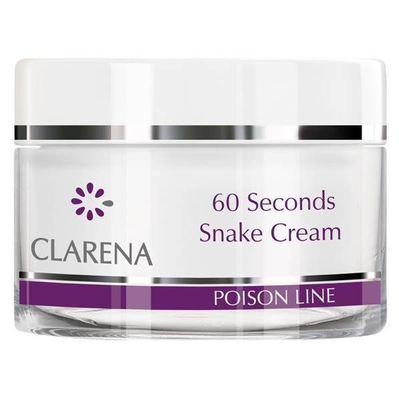 Clarena Poison Line 60 Seconds Przeciwzmarszczkowy Krem z Jadem Węża do Cery Dojrzałej 50ml