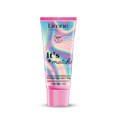 Lirene It's a Match! Mineralny Podkład Dopasowujący się SPF15 002 Natural 30ml
