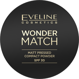 Eveline Wonder Match Matowy Puder Prasowany z Filtrem Ochronnym SPF30 Nr 02 Medium Beige 8g