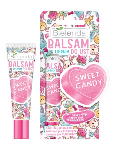 Bielenda Nawilżający Natłuszczający i Pielęgnujący Balsam do Ust Sweet Candy 10ml