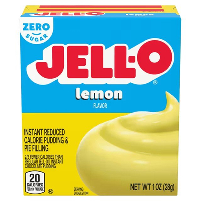Jell-O Błyskawiczny Budyń i Nadzienie do Ciasta Bez Cukru Cytrynowy 28g