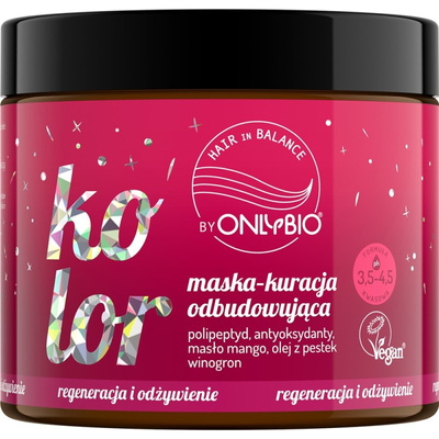 OnlyBio Hair in Balance Maska Odbudowująca Kolor 280ml