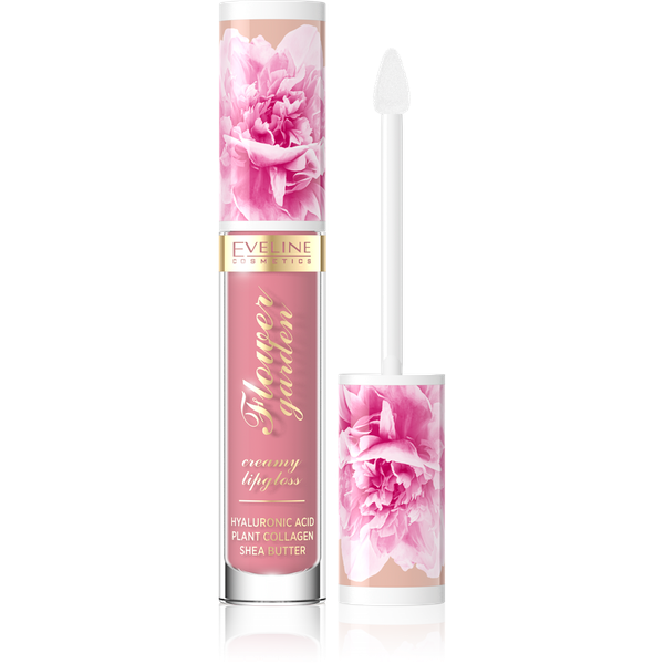 Eveline Flower Garden Kremowy Błyszczyk do Ust Nr 1 Vegan 4.5ml