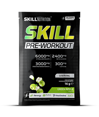Skill Nutrition Skill Pre Workout Zielone Jablko 16g 1 porcja