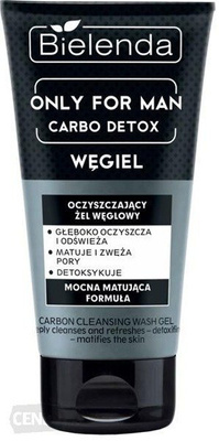 Bielenda Only for Men Carbo Detox Oczyszczająco Matujacy Żel Węglowy do Twarzy 150g