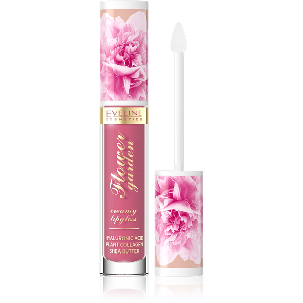 Eveline Flower Garden Kremowy Błyszczyk do Ust Nr 3 Vegan 4.5ml