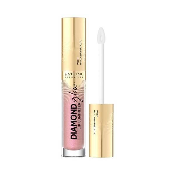 Eveline Diamond Lip Glow Błyszczyk do Ust z Kwasem Hialuronowym Nr. 08 Honey Glam 4.5ml