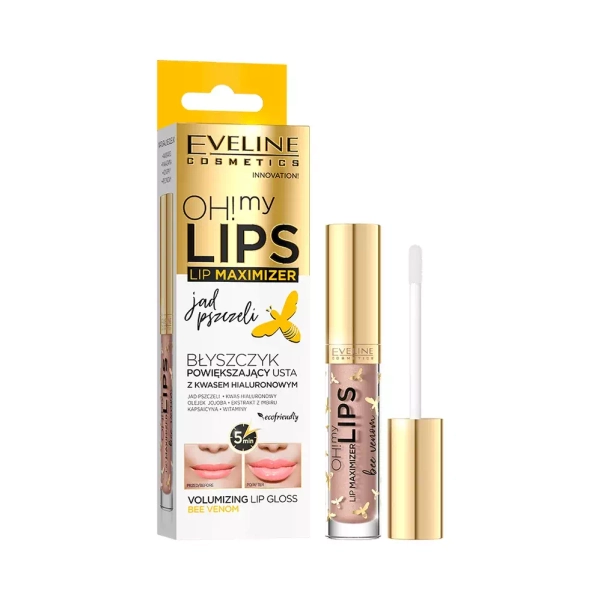 Eveline Oh My Lips Lip Maximizer Błyszczyk Powiększający Usta Jad Pszczeli 4.5ml