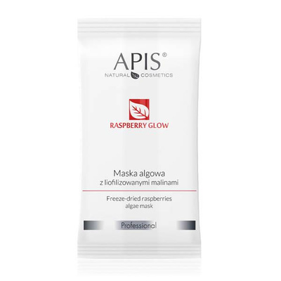 Apis Professional Raspberry Glow Maska Algowa z Liofilizowanymi Malinam dla Każdego Rodzaju Cery 20g