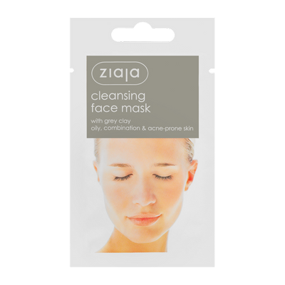 Ziaja Oczyszczająca Maska z Glinką Szarą dla Skóry Mieszanej Tłustej i Trądzikowej Vegan 7ml