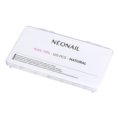 NeoNail Natural Tips for Gel and Acrylic Nails Tipsy 120 Sztuk