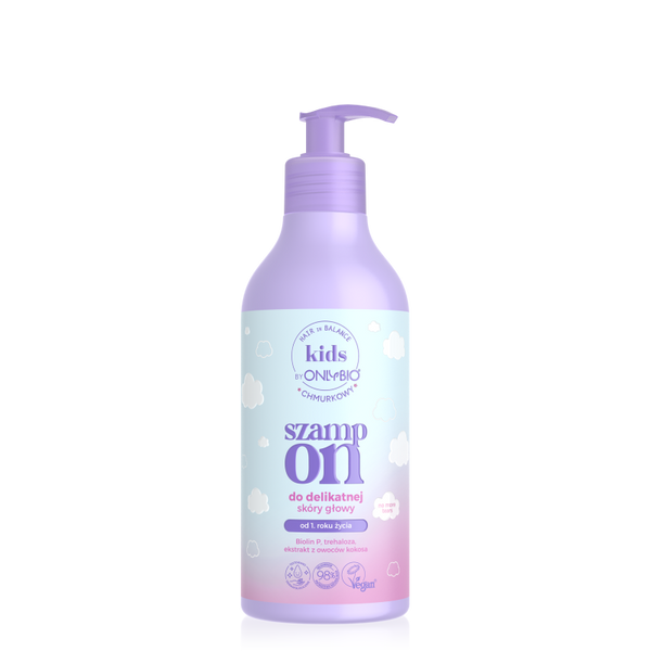 OnlyBio Hair in Balance Kids Chmurkowy Szampon Do Delikatnej Skóry Głowy 400ml