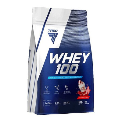 Trec Nutrition Whey 100 Koncentrat Białka Waniliowy 900g