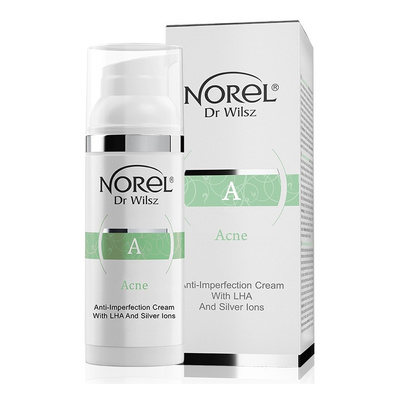 Norel Acne Krem na Niedoskonałości z LHA i Jonami Srebra dla Cery Trądzikowej 50ml