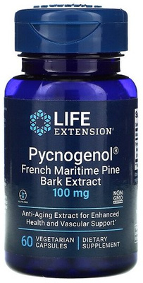 Pycnogenol French Maritime Pine Bark Extract, 100mg - 60 vcaps