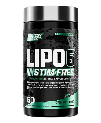 Nutrex Lipo-6 Stim-Free Spalacz Tłuszczu bez Stymulantów na Wsparcie Metabolizmu 60 Kapsułek