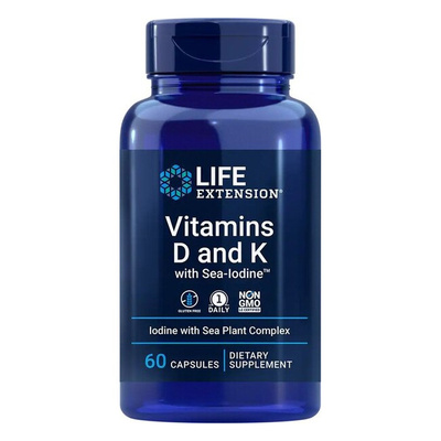 Vitamins D and K with Sea-Iodine - 60 caps