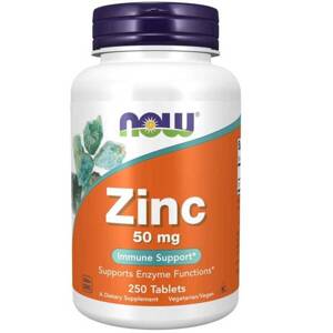 Now Foods Zinc 50mg 100 Tabletek