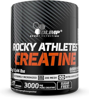 Olimp Nutrition Rocky Athletes Creatine Monohydrat Kreatyny z Magnezem i Witaminą B6 na Wydajność 200g