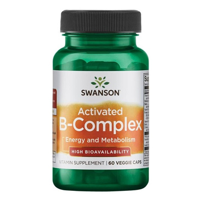 Swanson Activated B-Complex na Energię i Układ Nerwowy 60 Kapsułek