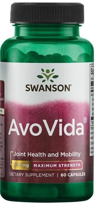 Swanson AvoVida 300mg na Wsparcie Zdrowia Stawów 60 Kapsułek