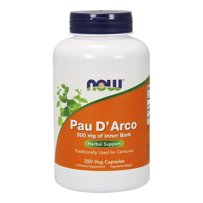 Now Foods Pau D'Arco 500mg 250 Kapsułek