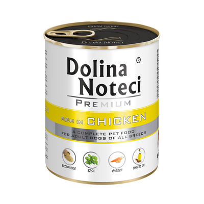 Dolina Noteci Premium Mokra Karma z kurczakiem dla Dorosłych Psów Wszystkich Ras 800g