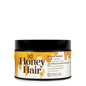 Barwa Honey Hair Miodowa Maska dla Włosów Normalnych i Suchych 220ml