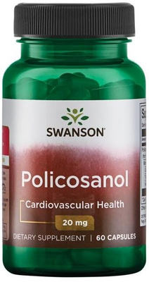 Swanson Policosanol 20mg - Wsparcie Układu Krążenia 60 kaps.