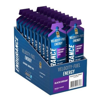 Endurance Energy Isotonic Energy Gel, Blackcurrant - 20 x 60g
