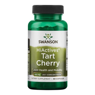Swanson HiActives Tart Cherry 465mg na Wsparcie Stawów 60 Kapsułek