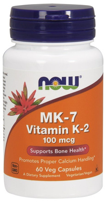 Now Foods MK-7 Vitamin K-2 100mcg 60 Kapsułek