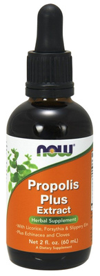 Now Foods Propolis Plus Extract Kit Pszczeli Zdrowie Układu Immunologicznego 60ml
