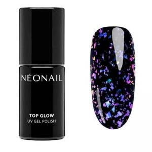 NeoNail UV/LED Soak Off Top Hybrydowy Glow Violet Aurora Flakes 7.2ml