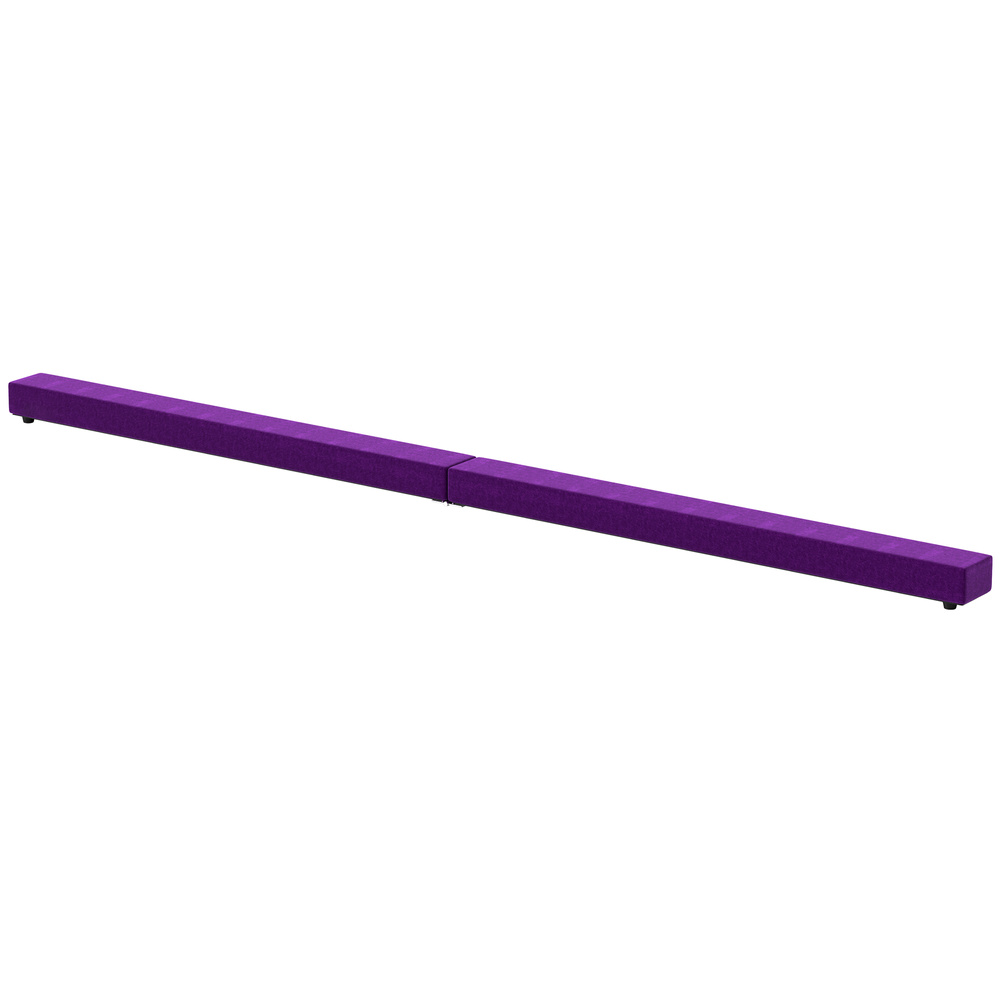 HOMCOM 2.4M 8FT Gymnastics Folding Balance Beam Home Gym Training Exercise Sports - Purple