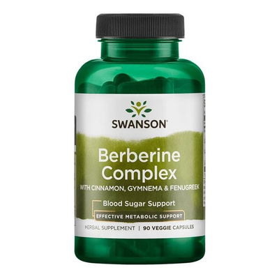 Swanson Berberine Complex Wsparcie Prawidłowego Poziomu Cukru 90 Kapsułek