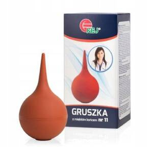 Kej Gruszka Medyczna Nr 11 z Miękkim Końcem do Nosa i Uszu 230ml