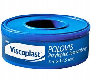 Viscoplast Polovis Przylepiec Jedwabny 5mx12,5mm 1 Sztuka